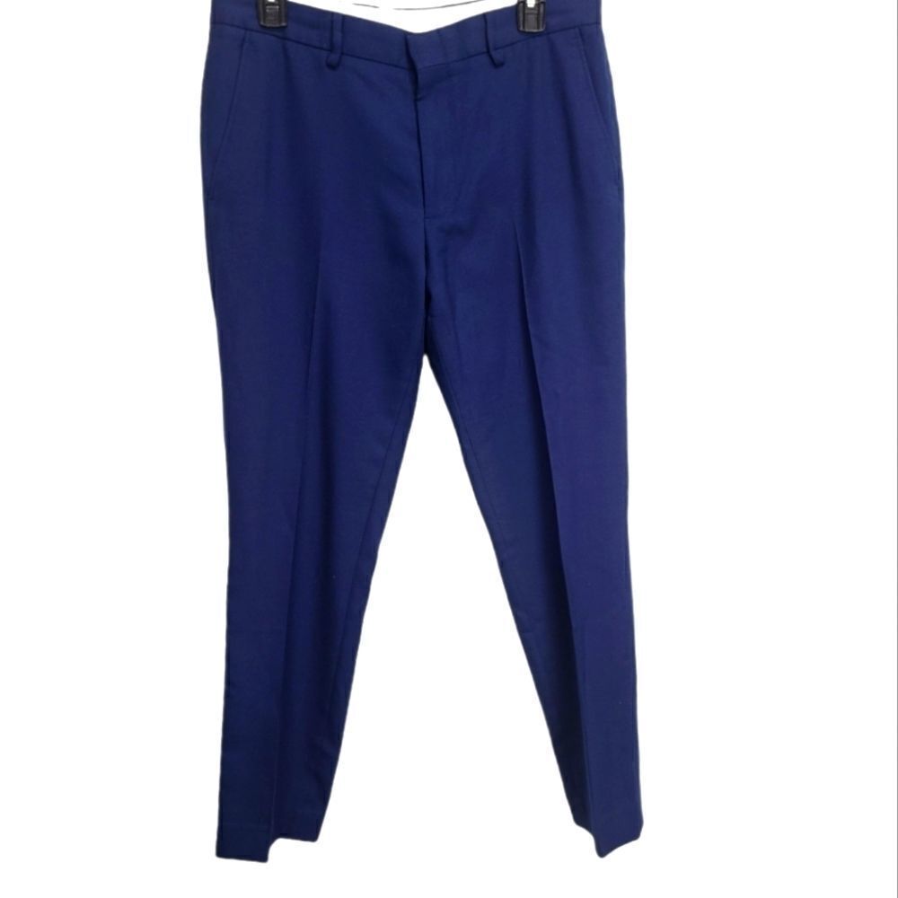 J.Crew Bowery‎ 100% Wool Navy Blue Dress Pants Size W31